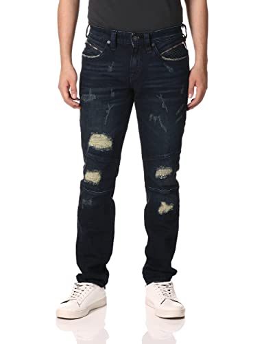 Rock Revival Men's Lean, Dark Blue, 30