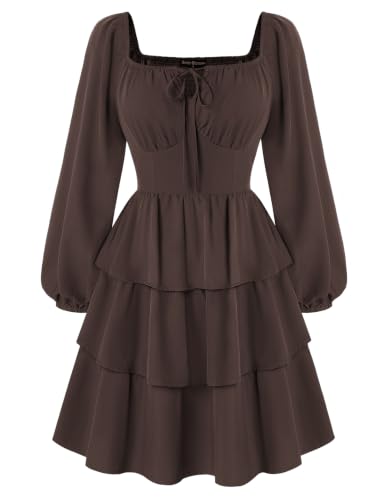 Scarlet Darkness Pirate Costume Women Mini Long Sleeve Renaissance Dress - image 1