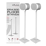 ERA300 Floor Stand, Premium Metal Design, Twin Pack (2pcs), White, Compatible with Sonos ERA 300 Speaker, Accessories Included,Cable Management, Designed in the UK, Double, Pair
