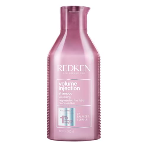 Redken | Professional Volume Injection Shampoo, Volumizing for straight and flat hair, 300 ml