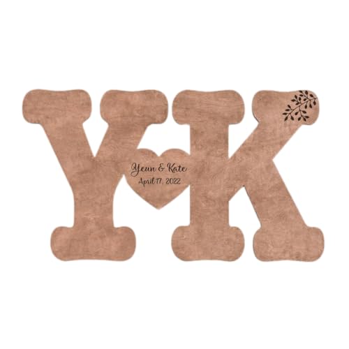 WEDDING by Eli Letter Wood Sign Alternative, Wedding Guest Book,