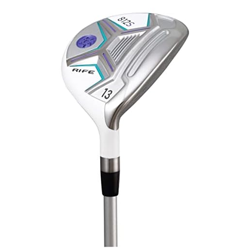 Rife Golf Women's Rife 812s Offset Golf 13 Wood Golf Club, Right Handed Premium Ultra Forgiving Ladies Flex Graphite Shaft with Tour Velvet Grip