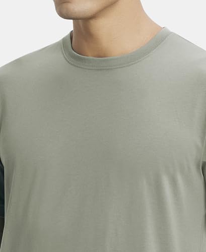 Image of Jockey 2714 Men Super Combed Cotton Rich Round Neck Half Sleeve T-Shirt