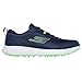 Skechers Men's Max Fairway 4 Lightweight Spikeless Golf Shoe, Navy/Lime, 8.5 Wide