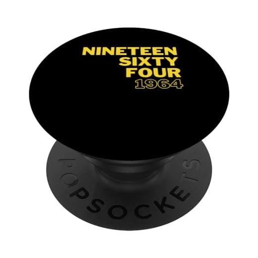 60 Cumpleaños Vintage 1964 Amarillo 60 Años Cumpleaños PopSockets PopGrip Intercambiable