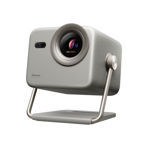 Hisense M2 Pro - Mini Proyector Laser Trichroma UHD 4K Smart TV, de 65" a 200", 1300 Lumen, Dolby Vision, Zoom Óptico, Autoenfoque, Protección Ocular, Auto-Corrección Trapezoidal