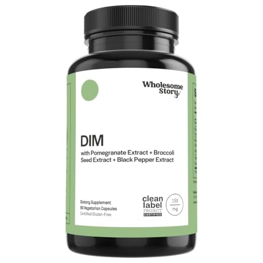 DIM Supplement for Women and Men Plus Pomegranate, Broccoli and Black Pepper | Diindolylmethane | Hormone and Estrogen Balance Supplement | Cell and Tissue Health | 30-Day Supply | 60 Capsules