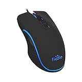 Fiodio Wired Gaming Mouse, 4 RGB LED Backlight Modes Computer Gaming Mice, Comfortable Ergonomic Optical PC Laptop Gamer Mouse for Windows 7/8.1/10