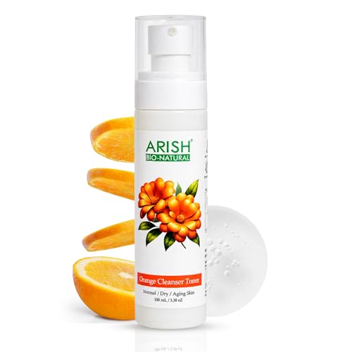 Image of ARISH BIO-NATURAL AF Orange Cleanser Toner 100ml | Refreshing & Rejuvenating Toner for Clean, Glowing Skin | Long‑Lasting Oil Control, Helps Reduce Pimples & Soothes Sun‑Stressed Skin