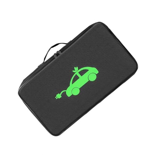 Teybouk EV Charging Cable Storage Bag, Portable Charging Cable Carry Case, Oxford Cloth Waterproof & Flame-retardant Tube Organizer, Rectangle Shape for Trunk, 18' x 10.7' x 4.7 '