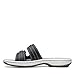 Clarks Cloudsteppers Women's Breeze Piper Slide Sandal, Black Synthetic, 8 Medium US