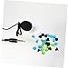 TOYANDONA 50pcs Flexible Silicone Dust Plugs Audio Port Caps for Headphones Microphones Amplifiers and Speakers Each Transparent Dust Barrier for Electronics