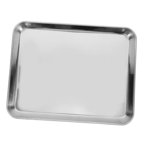 BELLIFFY Bandeja Médica Bandeja Plana De Acero Inoxidable Bandeja De Acero Inoxidable Bandejas Para Instrumental Médico Bandejas Para Instrumental Suministros De Laboratorio Bandeja Plana