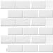 WoStick Vinilos Cocina Azulejos Adhesivos 3d Pegatinas de Baldosas Pared Blanco para la Cocina Baños（10-Piezas 30.5 x 30.5cm)…