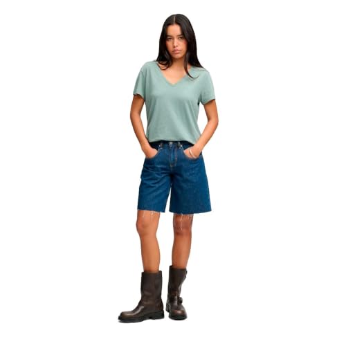 T shirt femme Superdry Studios Slub - vue 7