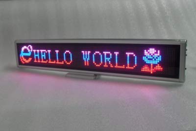 GOWE 2pcs/lot,MiniLED Display,16 * 128,Indoor,RBpink,tri-color,desk screen,tag,dotmatrix,Rechargable,Time,animations,2lines