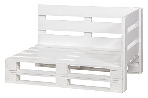 Divano di pallet levigato e spazzolato, per