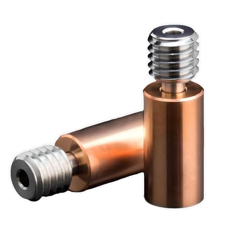 Newwish Sidewinder X1 BiMetal Heatbreak Upgrade All Metal Copper+Titanium Alloy Bi-Metal Heat Break for Sidewinder X1 X2,Genius Pro,Kraken Chimera +,Cyclops Plus Muti Color Hotend.(2PCS)