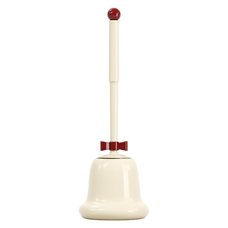 Brosse de toilette rouge et blanche balayette WC
