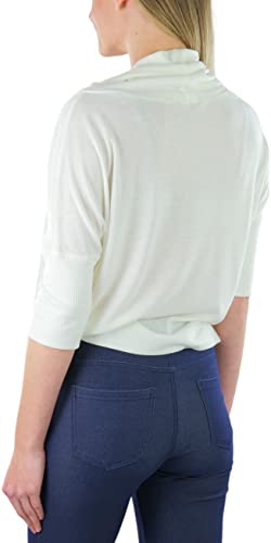 Image of ToBeInStyle Women's Classic Knit Fold Over Turtleneck Pullover