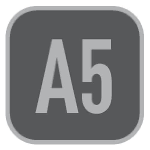 Herlitz 50034116 Refill für Notizheft flex, A5, 2 x 40 Blatt kariert, 1 Stück