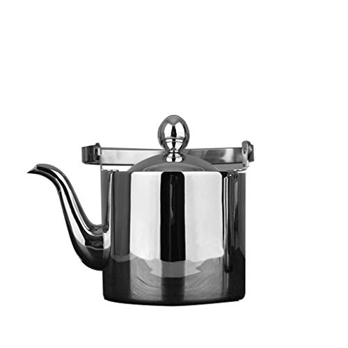 SGSG Whistle Kettle-Whistle Kettle Housewares Tea Pot Stovetop Kettles Mirror 304 RVS Theepot Bubble Theepot Flower Theepot met Filter Theepot Inductiekookplaat, 1.7L