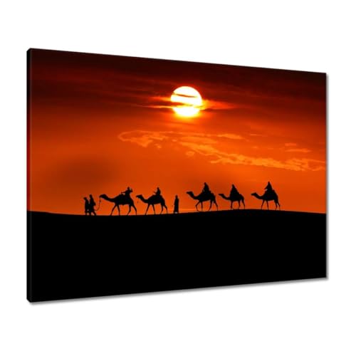 Peinture imprimée sur toile décoration murale premium désert 80x60