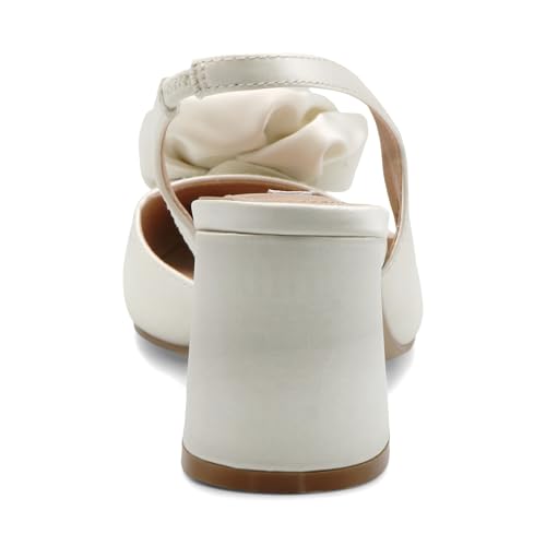 Charles David Women's Althea Pointed Toe Chunky Block Dress Heels with Rose Accent3