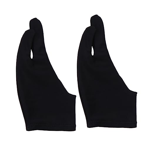 Healeved 2stücke Zweifinger Künstlerhandschuhe Für Skizzen Und Malen Gebogene Spandex Handschuhe Saubere Hände Beim Zeichnen