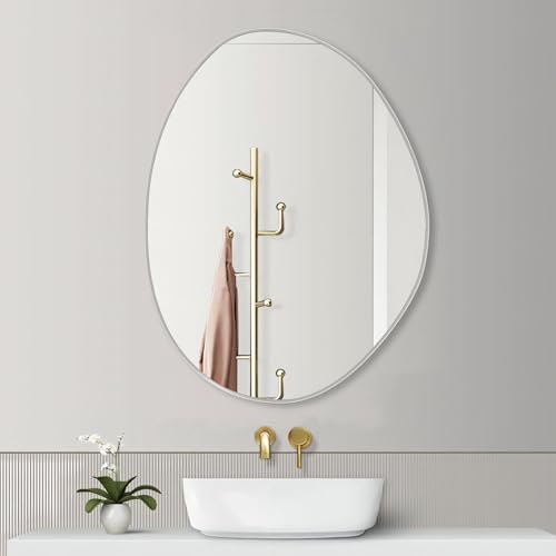 Ǌ| ϋ ojeB~[  sKȌ` ۋ p 70cm X 50cm A~t[ Sg  h Q     Ώ ȉ~` Wall Mirror  k Ǌ|~[ y v ώ