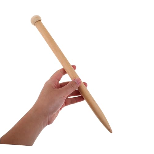 Aiguilles à tricoter en bois Uonlytech de large diamètre pour tricoter vos couvertures et pulls