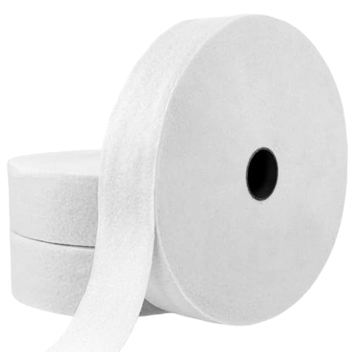 SELMAIDY 2 1/4 Inch Jelly Roll Batting Strips 3 Rolls Jelly Roll Fabric Total 150 Yards Cotton Blend Batting on a Roll for Quilting Throw Rugs DIY Sewing Projects