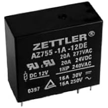 AZ755-1A-12DE 12 VDC, 20 AMP, Miniature, Power Relay