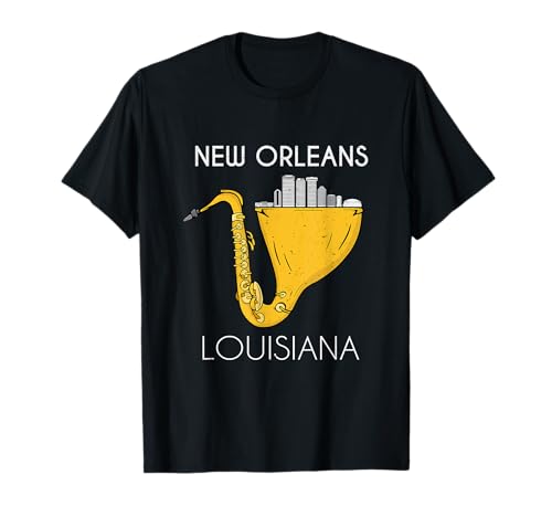 New Orleans Louisiana - Reproductor de música para hombre Camiseta
