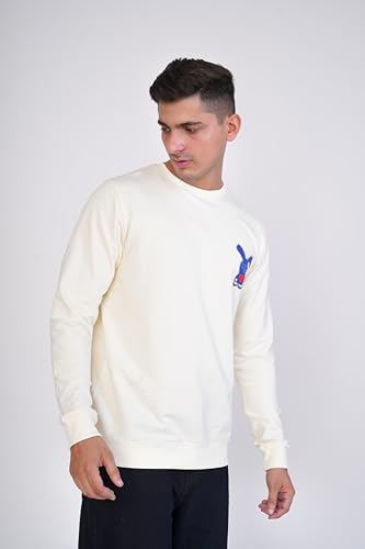 Image of Royaltail Men's Cotton Regular Fit Full Sleeves Pullover Printed Sweatshirts