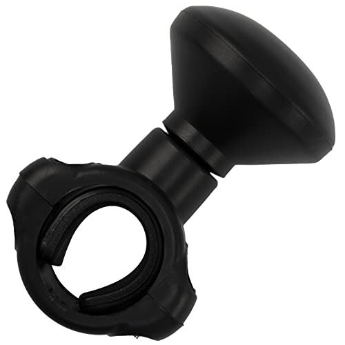 AERZETIX - C64601 - Bola de Volante Universal Ø49mm - pomo para Volante - Perilla/manija de conducción Auxiliar - Color Negro - para Coche Tractor cortacésped Barco camión vehículo autobús