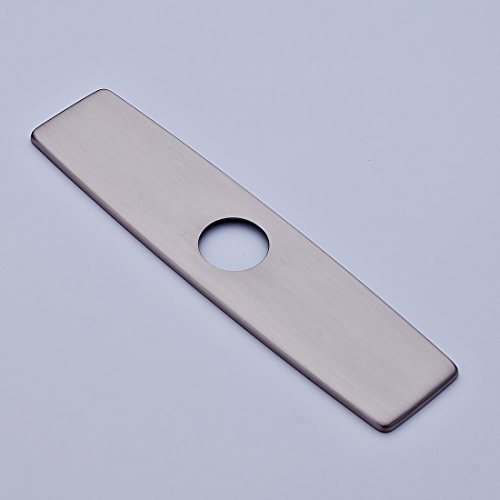 Fapully 10.23'' Kitchen Sink Faucet Hole Cover Deck Plate Escutcheon Brushed Nickel #TOP1