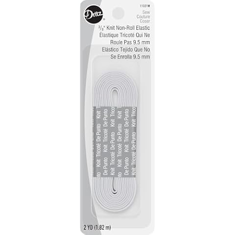 Dritz Non-Roll White Knit Elastic Cover