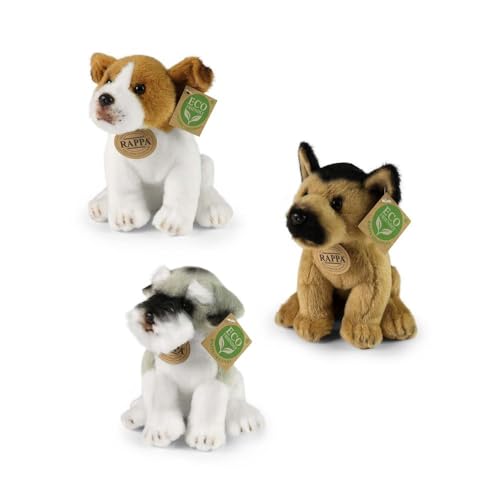 Peluche chien Rappa 20 cm en tissu écologique pour enfant