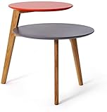  Side Table Coffee Tables Double-Layer Storage Layer Bottom Mute Non-Slip Mat Table Room Restaurant Sofa Storage Box (Color : C) (A)