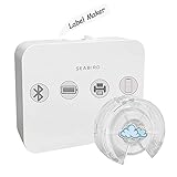 Label Maker Machine with Tape, Wireless Bluetooth Handheld Labels Printer Portable Embossing Labeler Sticker Machine with Different Fonts Tape for Jar, Storage, Compatible with iPhone, Android