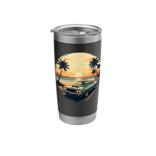 Vintage Classic Muscle Cars Retro American Lovers Stainless Steel Insulated