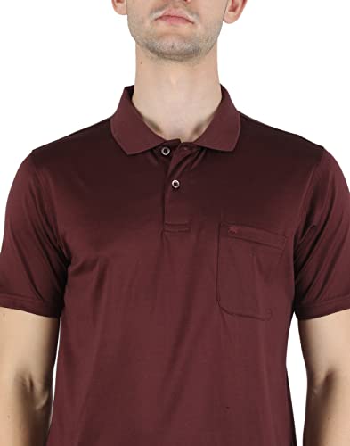 Image of Monte Carlo Mens White Plain Collar T-Shirt |22203606-1