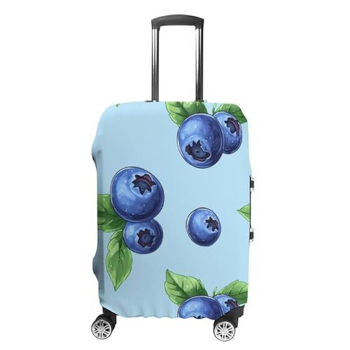 Blueberries Fruit Print Travel Luggage Cover Suitcase Protector Baggage Covers for Men Women S