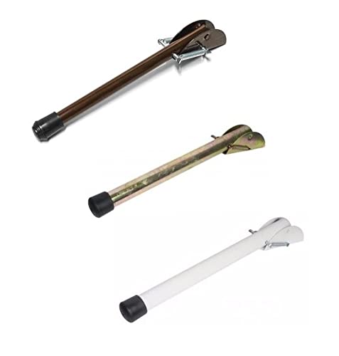 Spring Door Stop - Metal Driveway Stopper - Gate Holder Garage Door Stop. (Brown 210mm)