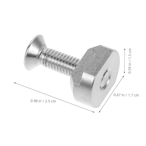 KICHOUSE t Nut Kit 4pc Stainless Steel Screws Nuts Set t Bolt for t Track Locking User-Friendly Design - Thumbnail 2
