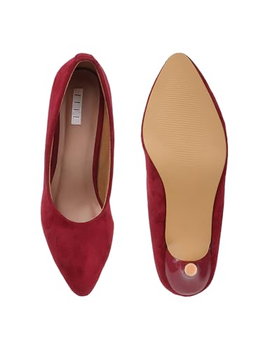 Image of ELLE Women Pointed Toe Stiletto Heel Slip-On Pumps