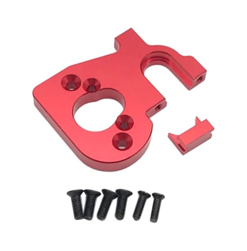 Aluminum Motor Mount Seat Holder for RC Hobby 1/14 Wltoys 144001 Buggy Upgrades Parts (Red)