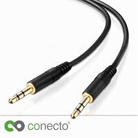 conecto Audio Kabel 3,5mm Klinke auf Klinke Stereo Schwarz 0,60m – Ansicht 4