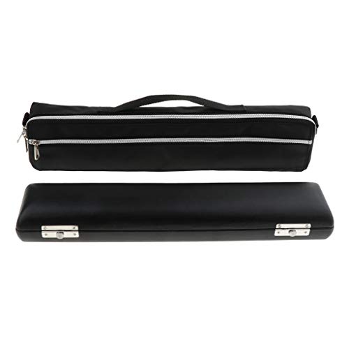 Flutes Carrying Case with Gig Bag Woodwind Instrument Accessory, Black